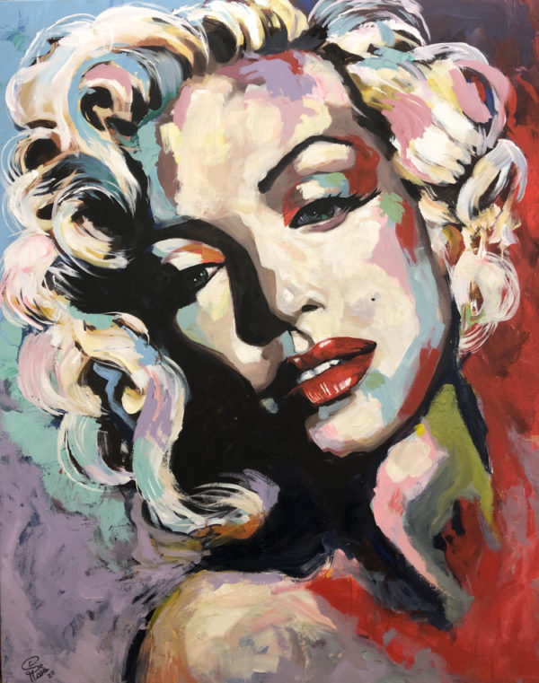 Marilyn Monroe, 2020 Acrylic 80 x 100 cm